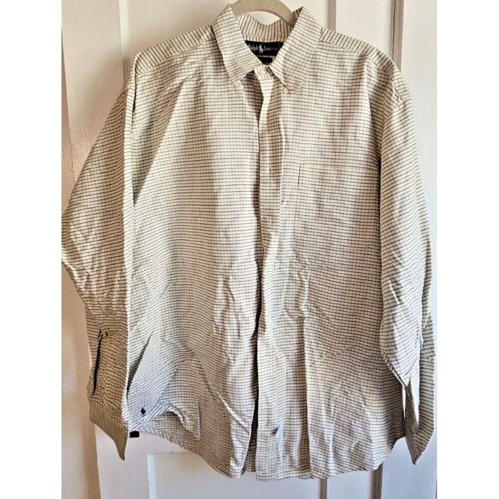 Lauren Ralph Lauren men Sz XL button down shirt Checkered